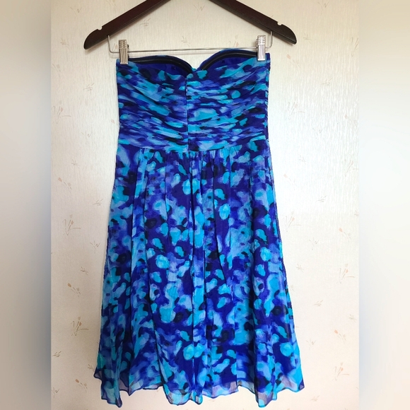 100% silk, BR strapless dress 👗, size 0 - Picture 2 of 10